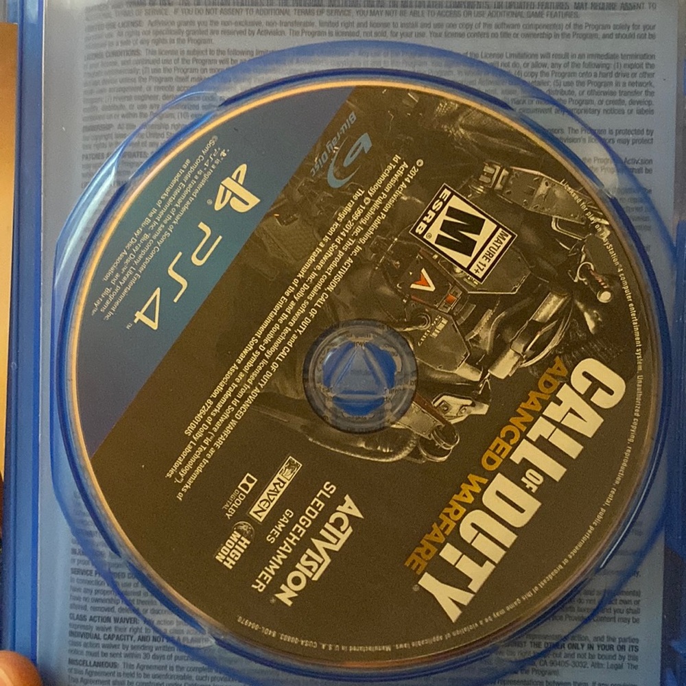 PS4 call of duty advanced warfare game